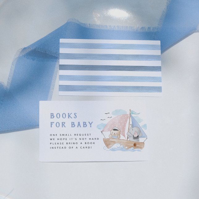 Tarjeta De Recepción Libros De Elefantes En Barco De Marea Para Bebés (Subido por el creador)