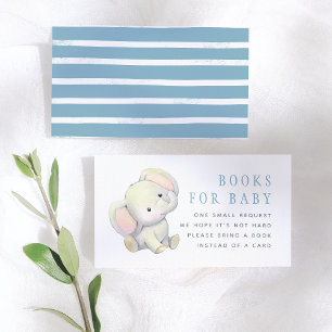 Tarjeta De Recepción Libros de elefantes para el bebé