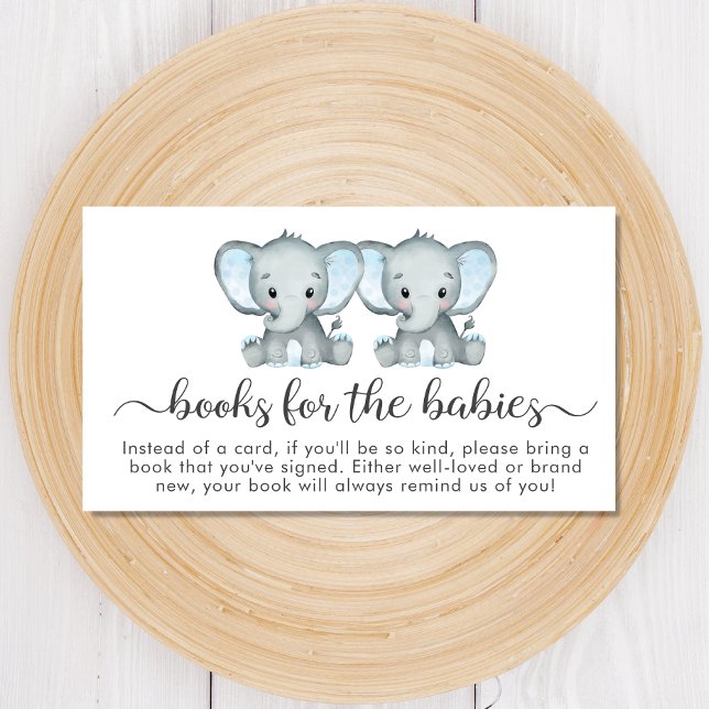 Tarjeta De Recepción Libros De Elefantes Para Niños Gemelos Para Baby S (Subido por el creador)