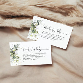 Tarjeta De Recepción Libros De Eucalyptus Floral Greeneration Para Bebé