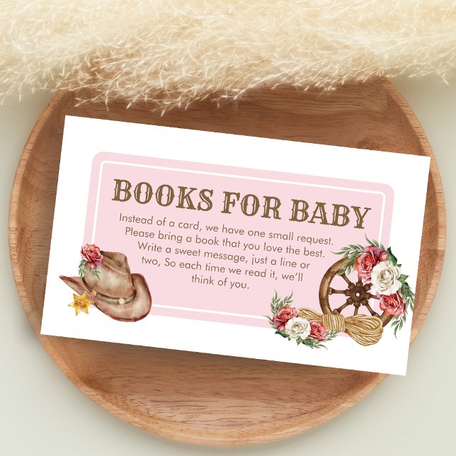 Tarjeta De Recepción Libros de fiesta de bebé vaquera para bebé (Cowgirl Baby Shower Books for Baby)
