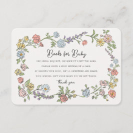 Tarjeta De Recepción Libros de Fiesta de jardín de primavera para inser