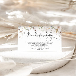 Tarjeta De Recepción Libros de flores silvestres acuáticas para bebé