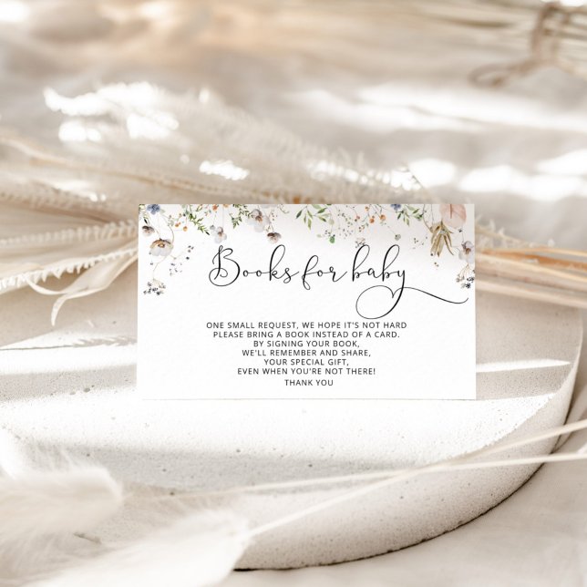 Tarjeta De Recepción Libros de flores silvestres acuáticas para bebé (Subido por el creador)