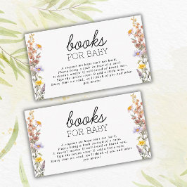 Tarjeta De Recepción Libros De Flores Silvestres Pastel De Verano Para 