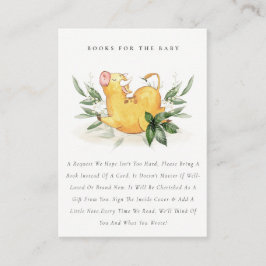 Tarjeta De Recepción Libros De Foliage De Cow Holy Para Baby Shower