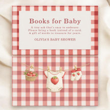 Libros de Fresa Dulce para Baby Shower