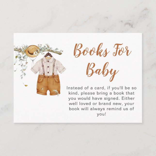 Tarjeta De Recepción Libros De Fútbol Para Niños Baby Shower (Anverso)