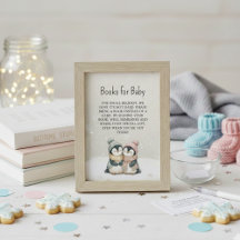 Libros de gemelos pingüinos para Baby Shower