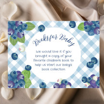 Libros de Gingham Azul Dulce de Frutas para Bebé