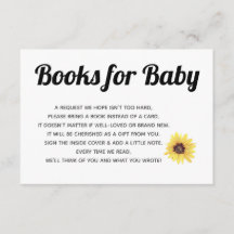 Libros de girasol pintados para bebé