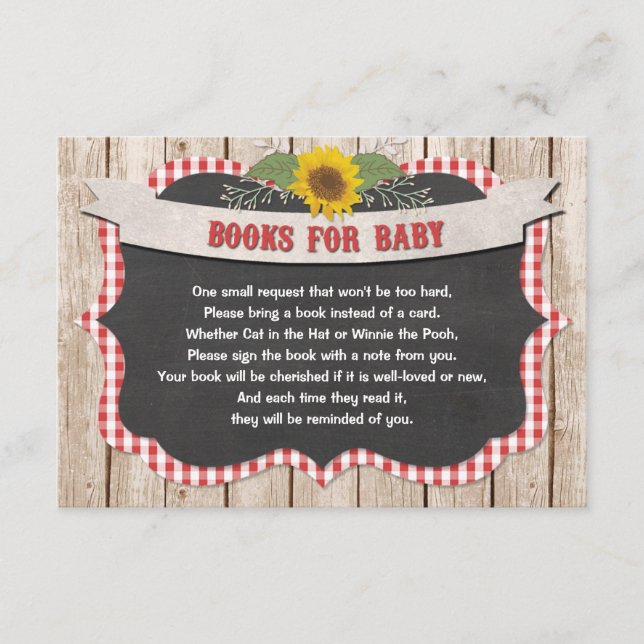Tarjeta De Recepción Libros de girasoles amarillos de ginebra blanca ro (Anverso)