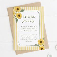 Libros de girasoles y rayas amarillas para bebé