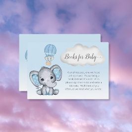 Tarjeta De Recepción Libros de globos elefantes de aire caliente para b