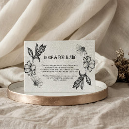 Tarjeta De Recepción Libros de gótico para las flores de tatuajes de Ba