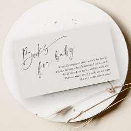 Tarjeta De Recepción Libros de guiones para el Baby Shower neutral del 