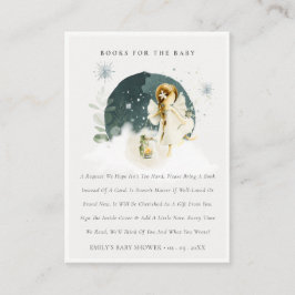 Tarjeta De Recepción Libros de hadas con encanto mágico para Baby Showe