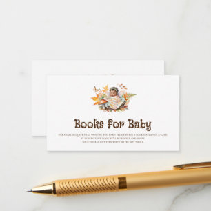 Tarjeta De Recepción Libros de hadas del bosque otoñal para bebé Insert