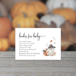 Tarjeta De Recepción Libros de Halloween para bebé