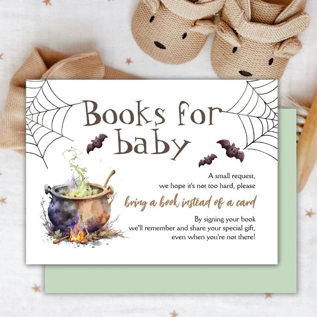 Tarjeta De Recepción Libros de Halloween para solicitudes de bebés Géne (Subido por el creador)