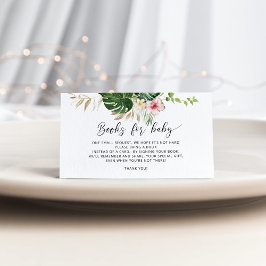 Tarjeta De Recepción Libros de hibiscos tropicales para el boleto de be