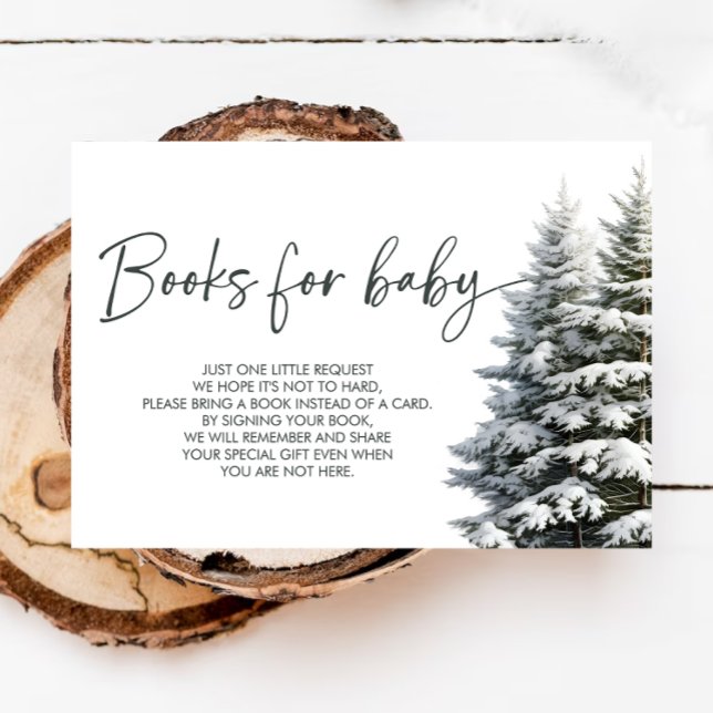 Tarjeta De Recepción Libros De Invierno De Baby Shower Para Bebé (Subido por el creador)
