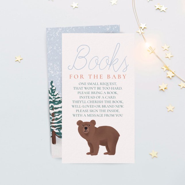 Tarjeta De Recepción Libros De Invierno De Bebé Cuto Para Bebé (Subido por el creador)