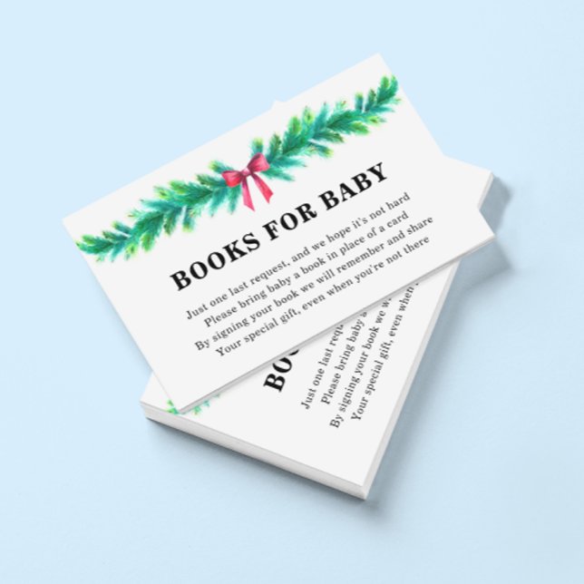 Tarjeta De Recepción Libros de invierno de navidades para Baby Shower (Subido por el creador)