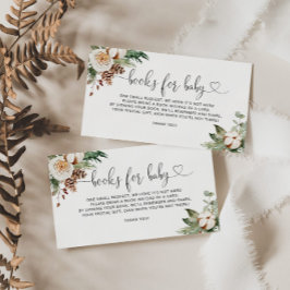 Tarjeta De Recepción Libros de invierno ecológicos para bebé