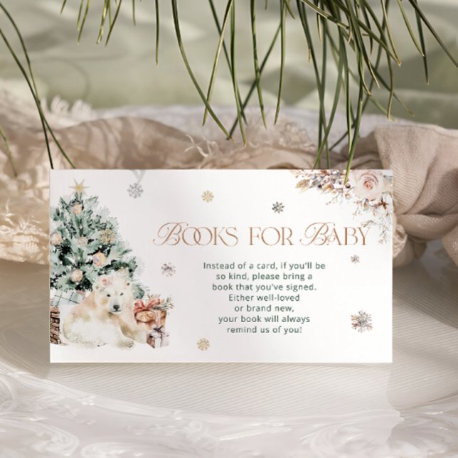 Tarjeta De Recepción Libros de invierno para bebés con oso polar (Subido por el creador)