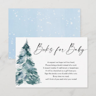 Tarjeta De Recepción Libros de invierno para la solicitud del libro de 