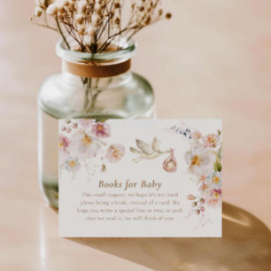 Tarjeta De Recepción Libros de Jardín de las Flores Silvestres para el 