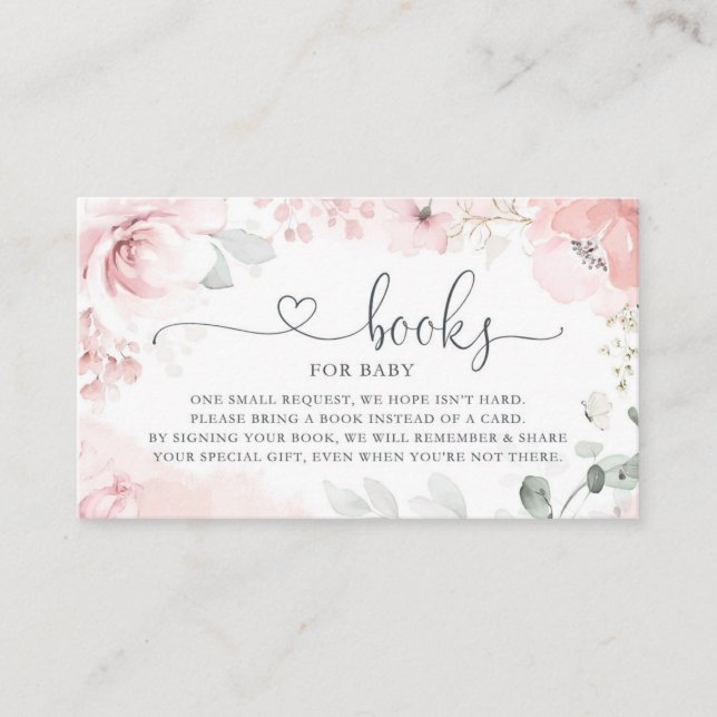Tarjeta De Recepción Libros de jardín de primavera para bebé con tarjet (Anverso)
