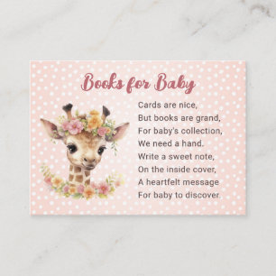 Tarjeta De Recepción Libros de jirafa para bebes Safari animal salvaje