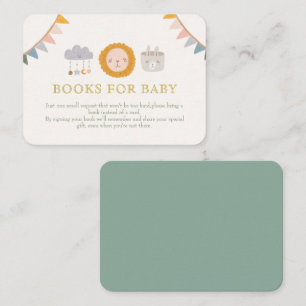 Tarjeta De Recepción libros de juguetes para bebés lindos