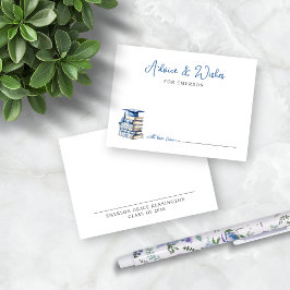 Tarjeta De Recepción Libros de la Chinoiserie azul Consejos de Graduaci