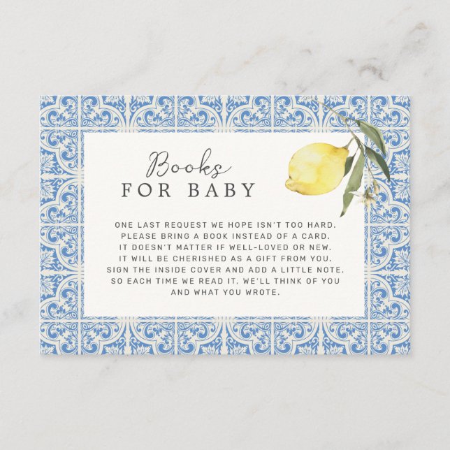 Tarjeta De Recepción Libros De La Costa Mediterránea De Amalfi Para Beb (Anverso)