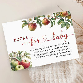 Tarjeta De Recepción Libros De La Orquesta De Baby Shower De Apple Para