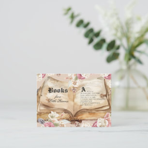 Tarjeta De Recepción Libros de la princesa del reino para el baby showe
