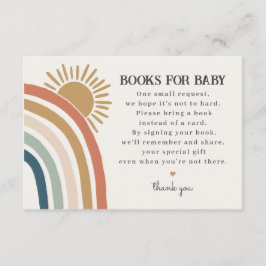 Tarjeta De Recepción libros de libros para bebés para insertar