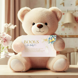 Tarjeta De Recepción Libros de limón mediterráneo para bebé