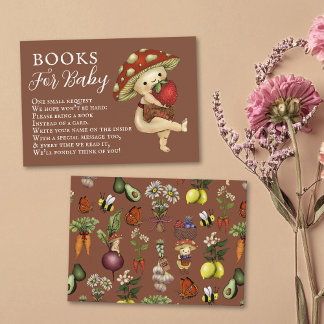 Tarjeta De Recepción Libros de lindos brotes para solicitud de baby sho