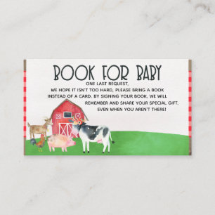 Tarjeta De Recepción Libros de los animales del campo para el parte