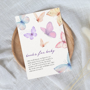 Tarjeta De Recepción Libros de mariposa pequeña para Baby Shower