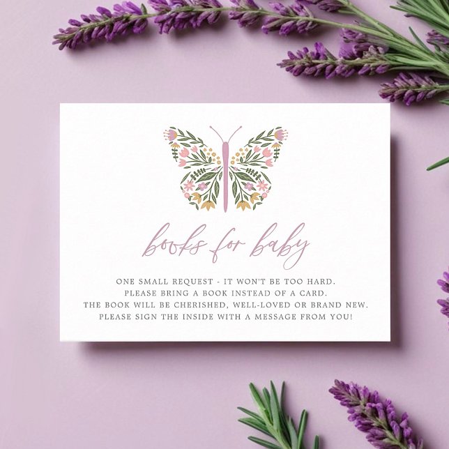 Tarjeta De Recepción Libros de mariposas de flores silvestres para bebé (Subido por el creador)