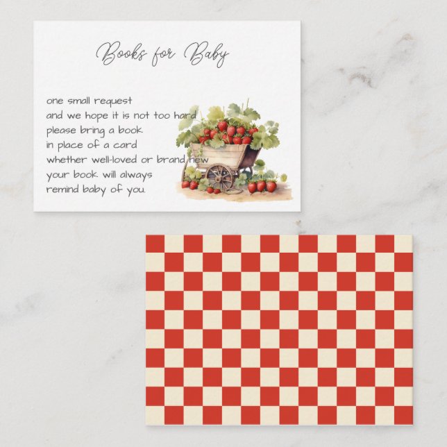 Tarjeta De Recepción Libros de mercado para bebés de granjeros de cosec (Anverso / Reverso)