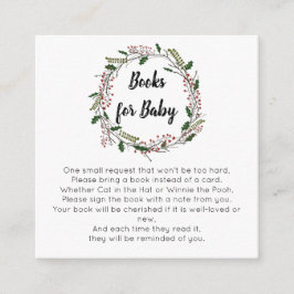Tarjeta De Recepción Libros de Navidades de invierno para bebé