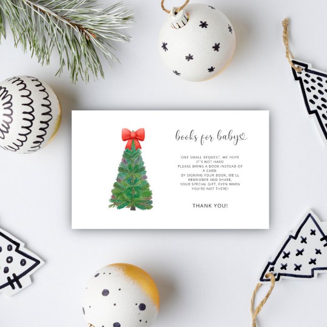 Tarjeta De Recepción Libros de nieve de Navidades eververdes para bebé (Subido por el creador)