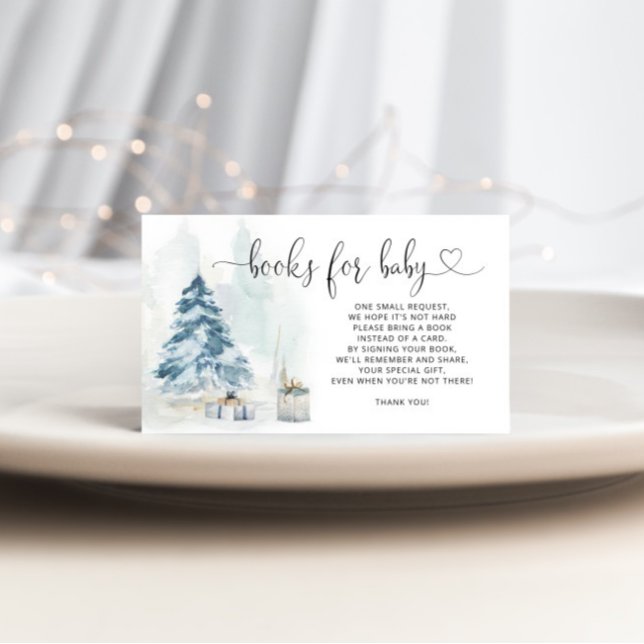 Tarjeta De Recepción Libros de nieve para Navidades de invierno para bo (Subido por el creador)