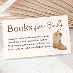 Tarjeta De Recepción Libros de niñito para Baby Shower